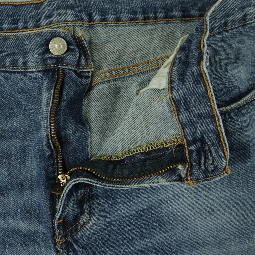 Levi's 541 Jeans Mens 36x34 Athletic Taper 5-Pocket‎ Flex Distressed Denim Blue